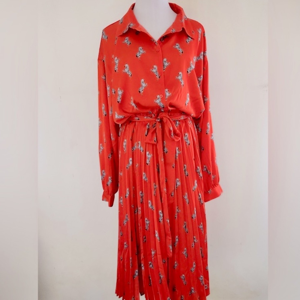 ON-34TH Zebra print Midi Dress - Picture 9 of 16